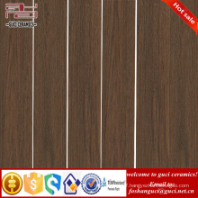 China factory supply Dark brown rustic wooden ceramic tile for shop